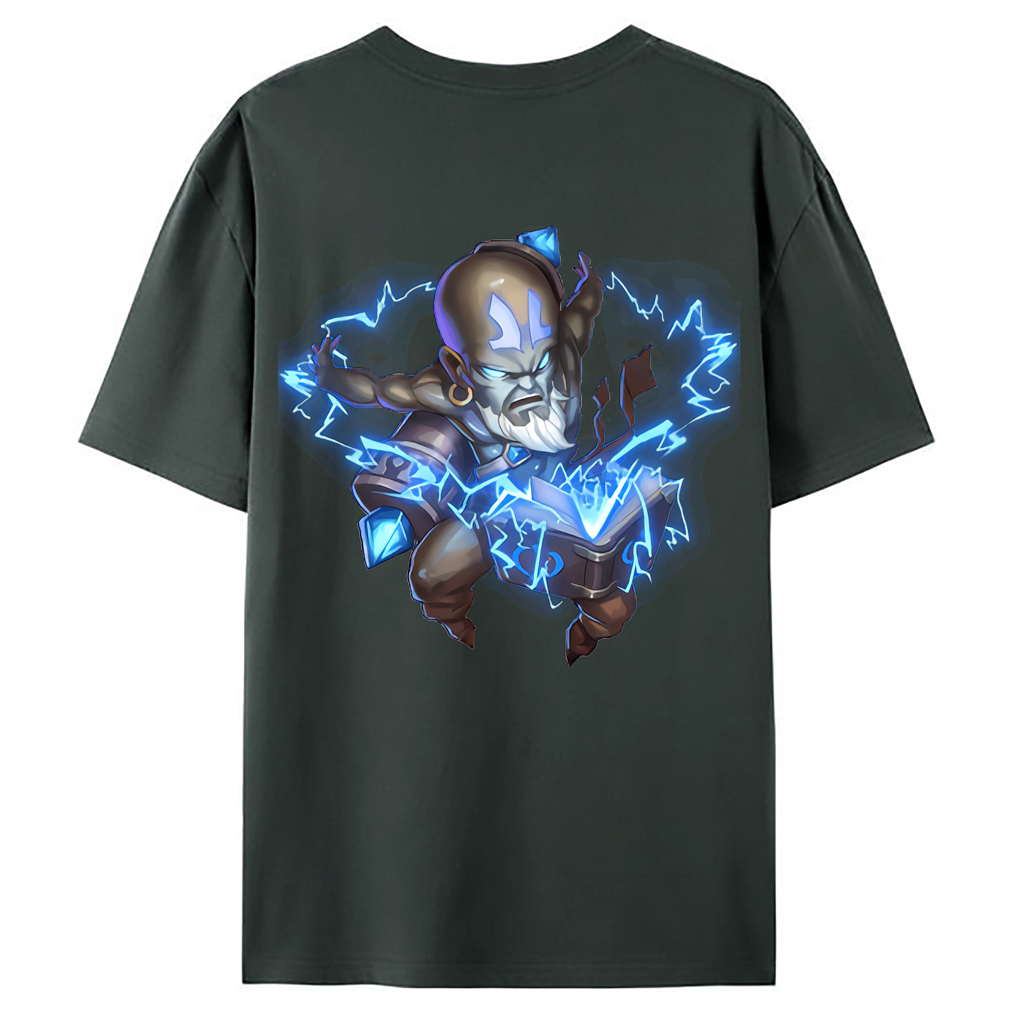 （画像用） リーグ・オブ・レジェンド League of Legends LOL 綿100％ メンズ半袖Tシャツ（バックプリント） 通気性